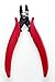 Hakko CHP TRR-58 Macro Soft Wire Cutter, Chamfered Cut, 3.0mm Hardened Carbon Steel Construction, HRC 58, 21-Degree Angled Jaw, 8mm Jaw Length, 10 Gauge Maximum Cutting Capacity