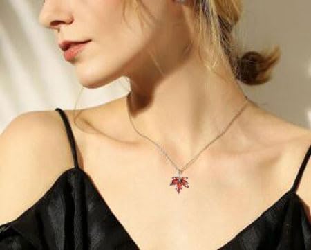 Modpide Gold Dainty Maple Leaf Necklace Autumn Maple Leaf Pendant Necklace Thanksgiving Gift Jewelry - Image 5