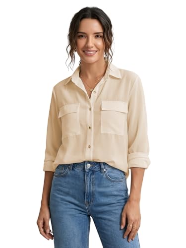 Image of GRECIILOOKS Shirt for Women Stylish | Long Shirt for Women | Oversized Shirt for Women | Women Shirt | Tops for Woman