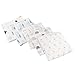 Bisoo Langettes Extra Doux Bambou + Mousseline - Langes de Gaze Nouveau-Né - Lot de 5 Chiffons