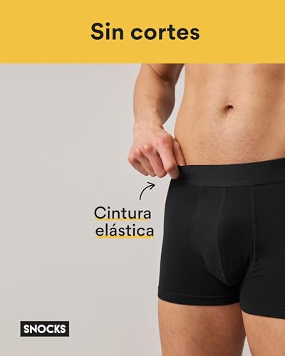 Boxer hombre Snocks para el día a día pack de 6 calzoncillos de algodón bio mix XL 2