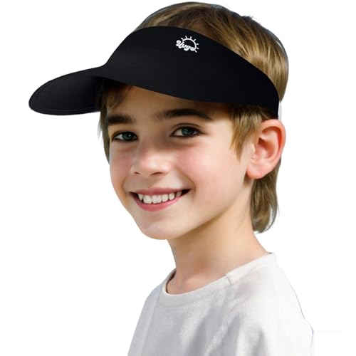 Jastore Kids Sun Visor Hats for Girls Boys Lightweight Sport Hat UPF50+ Sun Hat Tennis Running Hats for Outdoor Activities2