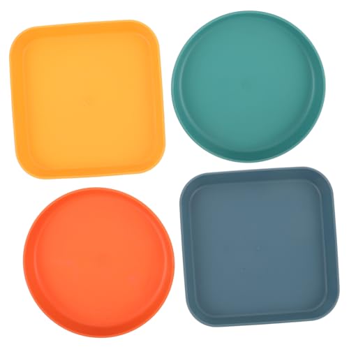 HOUDERCO 4個犬用浅 フードボウル お れ簡 な短足 食事 させるデザイン