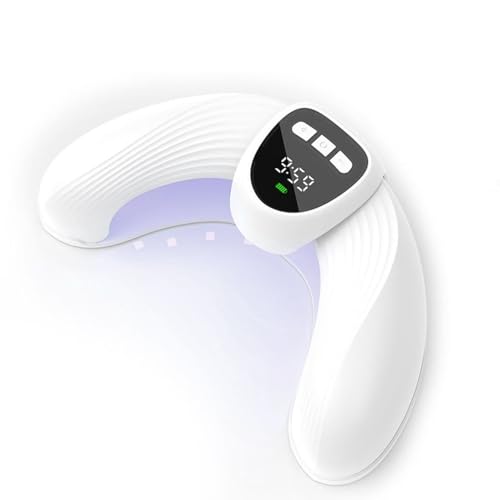Rechargeable 18-LED Dual Wavelength Nail Lamp for Toenails & Fingernails Smart Sensor 3 Modes with Adjustable Timer