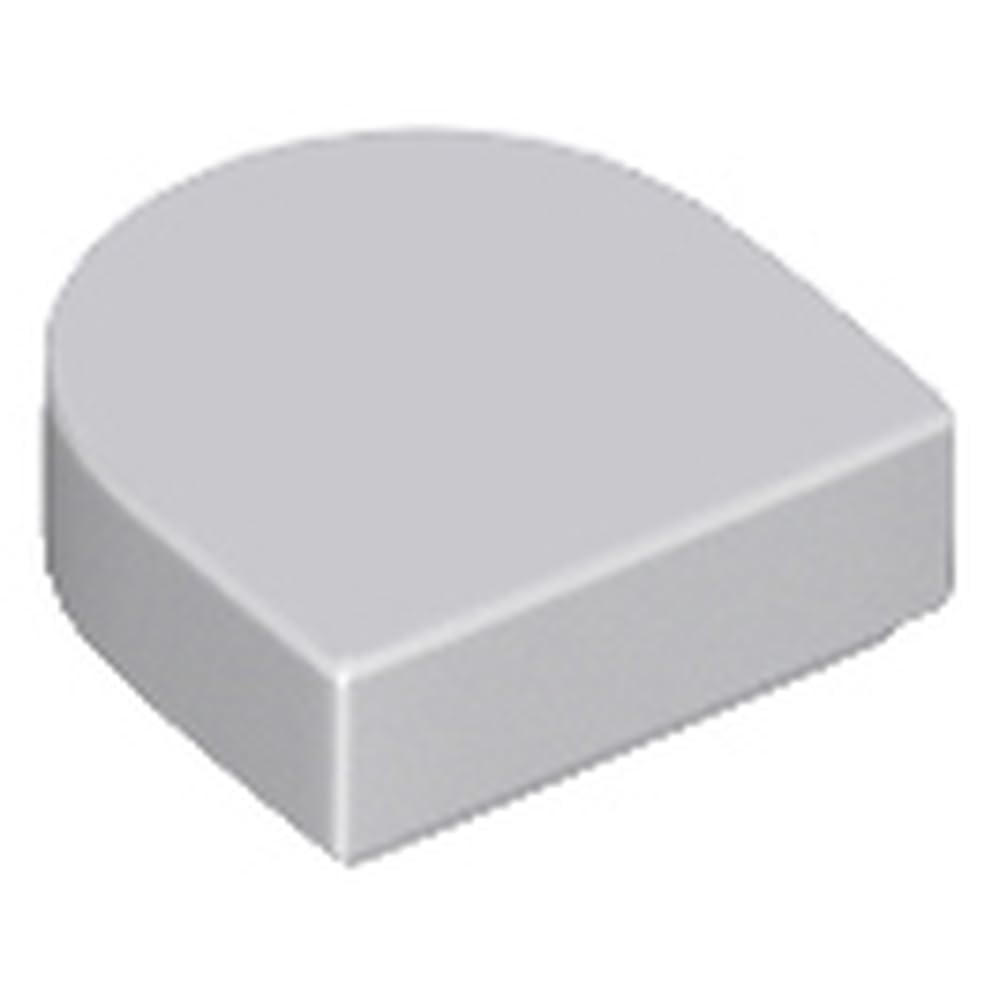 LEGO Tile, Round 1 x 1 Half Circle Extended, Part 24246, Part 24246, Choose Your Colour (Light Bluish Gray, 10, count) โ image 1