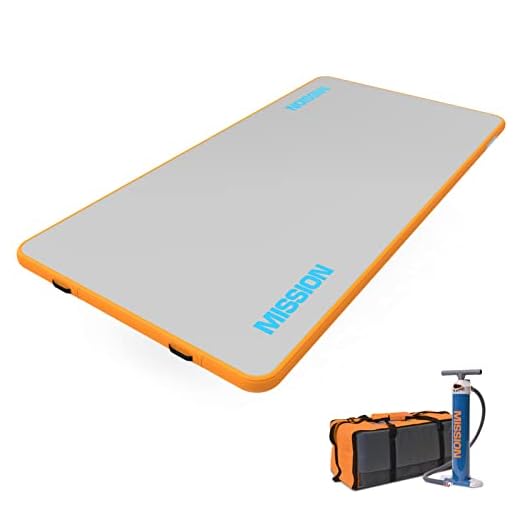 MISSION Boat Gear Reef Mat Inflatable Floating Mat Water Lake Lounge (6.5' x 13')
