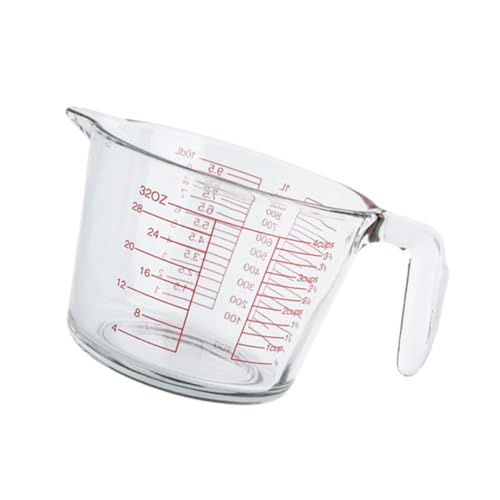 HOLIDYOYO Tasse à Mesurer Verre Tasse Résistante Chaleur Avec Graduation De Cuisson