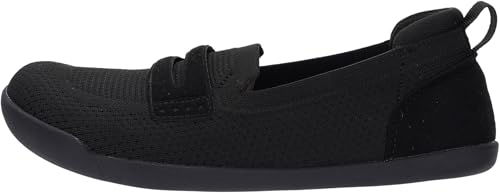 Image of WHITIN Women's Round Toe Slip On Penny Loafers | Wide Barefoot Flats with Breathable Knit