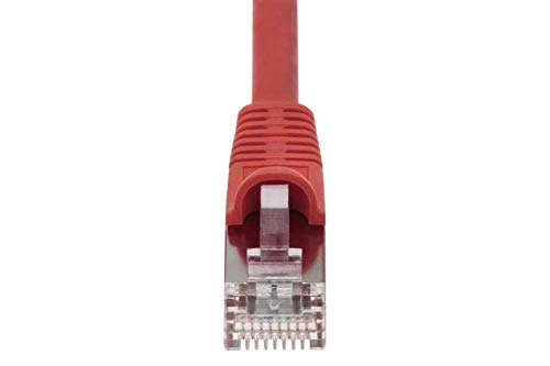 Cable de red Ethernet SF Cable Cat5e Shielded STP 75ft rojo miniatura 3