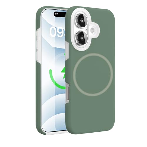 Image of Kratos Soft Silicone Case Cover Compatible with iPhone 16 Plus - Everyday Comfort Protection, Wireless Magnetic Charging Case with Raised Edge Camera & Screen Protection, Shock-Resistant Design