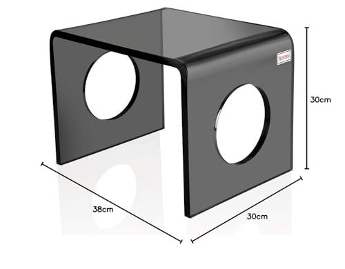 Image of Premium 15mm Thick Acrylic Bathroom Stool, Heavy Duty Multipurpose Sitting Patla for Shower and Home Rust Free Modern Home Decor Seat, 12x15x12Inches (Matt)