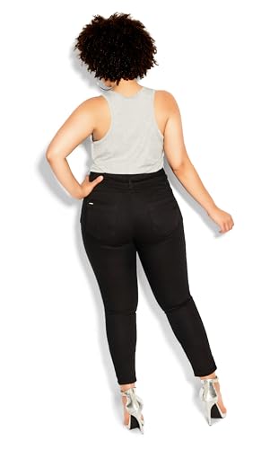 City Chic Plus Size Jeans, Asha Short Skinny Jean3