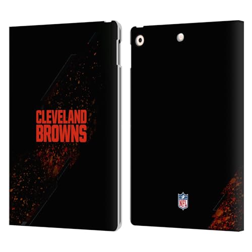Coque iPad 10.2 NFL Cleveland Browns étui cuir portefeuille pour tablette