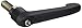 Kipp 06611-2A41X20 Fiberglass Reinforced Plastic/Steel Adjustable Handle, 3/8-16" External Thread, "Novo-Grip" Style, Stainless Components, Inch, 20 mm Screw Length, Size 2, Anthracite Gray Color