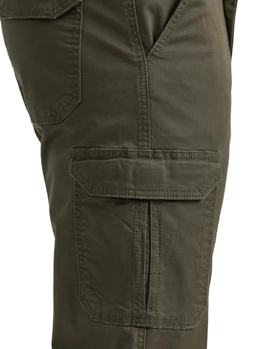 Lee Men's Extreme Motion Twill Cargo Pant Frontier Olive 32W x 32L