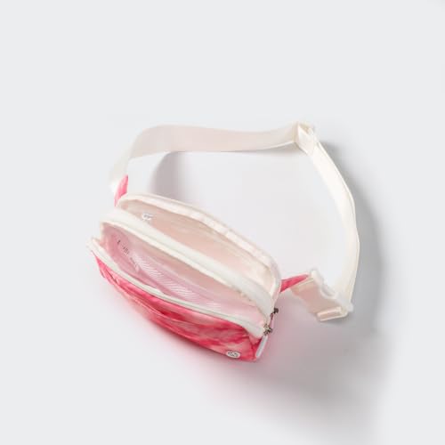 Image of Pander Nylon Fanny Pack Belt Bag for Women with 5 Zipper Pockets | Nylon belt bag with five zippered pockets, a dedicated card slot and an adjustable strap for crossbody or waist wear