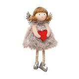Sewroro Engel-anhänger in Herzform Kreativer Plüschengel Hängedekoration Für Taschen Bäume Und Schlüsselanhänger Engelpuppen-Dekoration