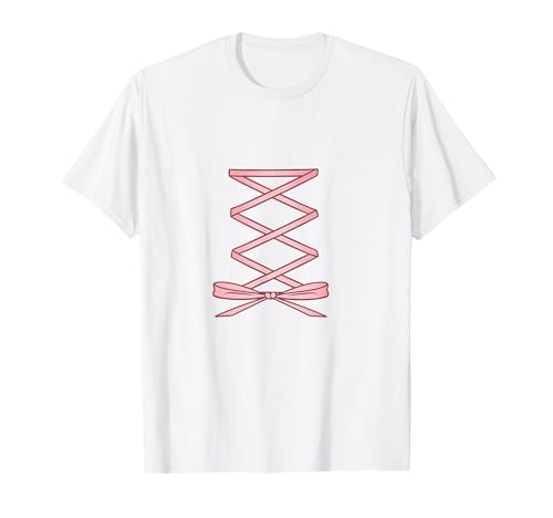 Corsé con lazo romántico retro Camiseta