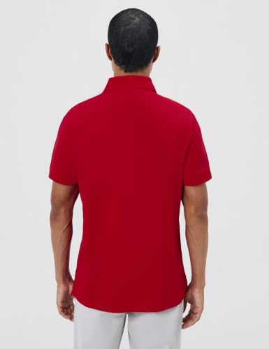 Tommy Hilfiger Herren Poloshirt Kurzarm Chest Insert Regular Fit, Rot (Primary Red), XXL – Ansicht 3