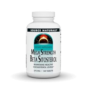 Source Naturals Mega Strength Beta Sitosterol, Plant Sourced Supplement to Help Maintain Health, 375mg – 120 Tablets