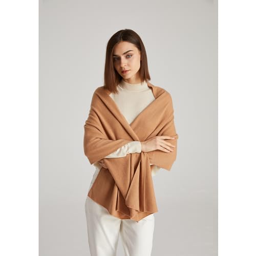 GreenMount Women's Cashmere Shawls 100% Cashmere Knit Soft Warm Winter Extra Large Scarf for Women Plant Dyeing3