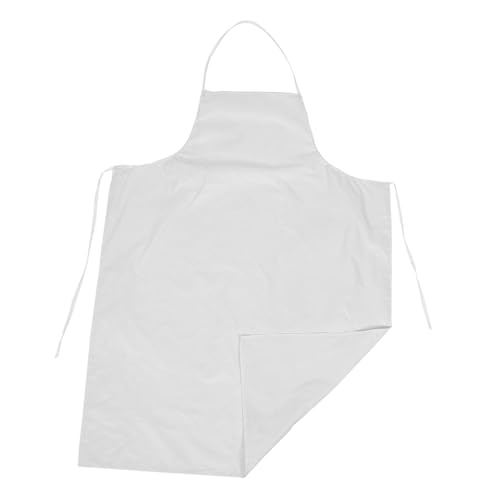 Unomor Waterproof Kitchen Apron Dishwasher Apron Waterproof Apron for Dish Washing Apron for Dishwashing Kitchen Tool Apron for Home Polyester Taffeta Waterproof Coated Fabric White
