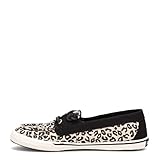 Sperry Women's Pier Wave Lace to Toe Sneaker, Animal Print, 7.5