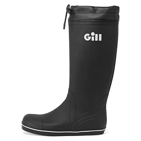 Gill Tall Yachting Boots - Non-Slip & 100% Rubber Cover