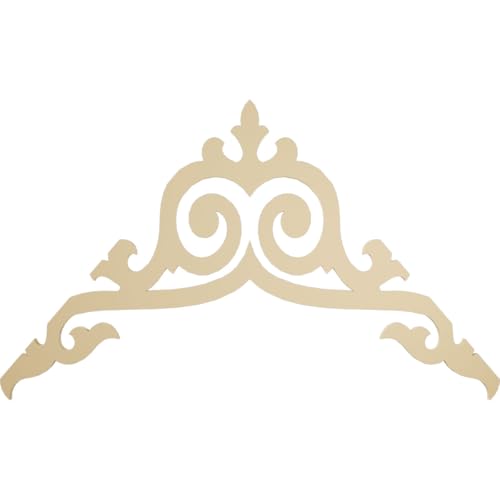 72"W x 42"H x 1 1/2"P (14/12) Pitch Baile Signature Urethane Gable Pediment, Primed Tan