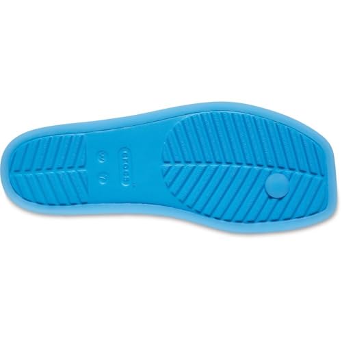 Image of Crocs Women's Miami Toe Loop Sandals | Square Toe Flat | Flexible Straps | Croslite Foam Footbed