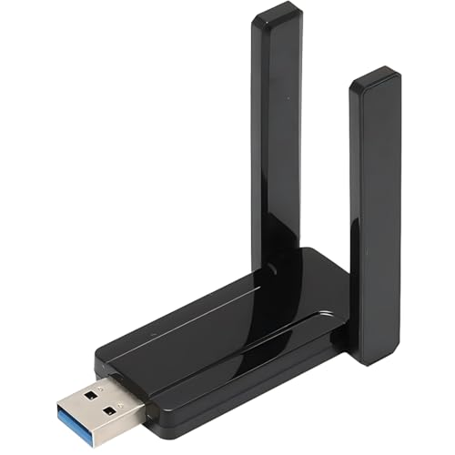 Realtek RTL8812AU Dual-Band USB Wi-Fi Adapter – 2.4GHz & 5GHz – 2× 5dBi Antennas – 802.11a/b/g/n/ac – Monitor Mode, Packet Injection, Aircrack-ng – Compatible with Kali Linux, Linux, macOS & Windows