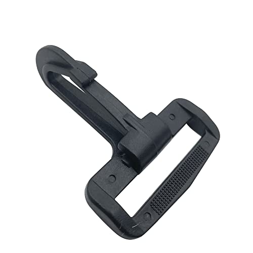32mm Plastic Swivel Snap Hooks,Heavy Duty Lobster Claw Clasp Black for Bag Shoulder Webbing Strap Dog Leashes Pack 10 ET1871