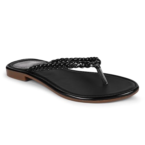 Image of JM LOOKS Women's Casual All Day Flat Slippers Comfortable Sole, Stylish Design, Ideal for Women & Girls