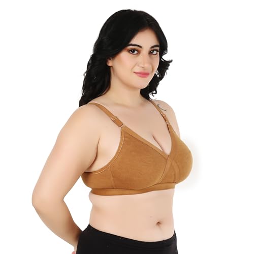 Image of Cotton Minimizer Full Coverage Bra for Heavy Bust Seamless Non Padded