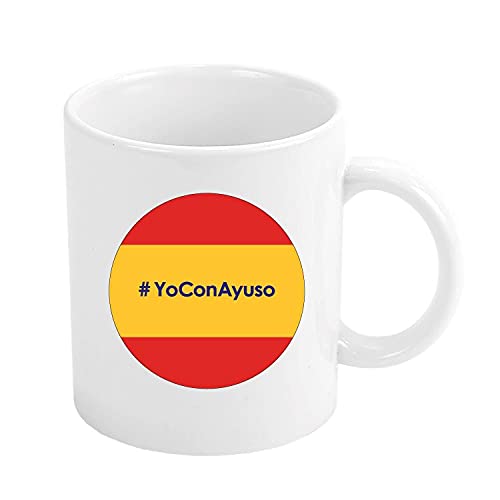 Taza Yo Con Ayuso Bandera De España