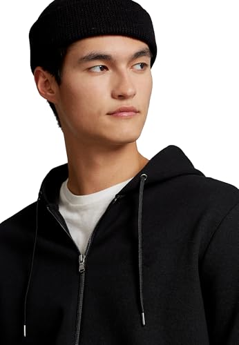 Image of DROBE Plain Winter Wear Stylish Long Sleeves Hooded Neck Full Zip Zipper for Men