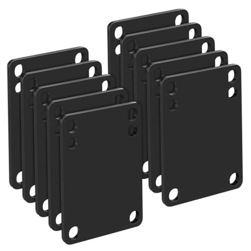 Kalastussaari Skateboard Riser Shock Pads Rubber Soft 3MM Longboard Rise Pads for Longboards Scooters Cruisers Black 10PCS Rubber Skateboard Riser Pads