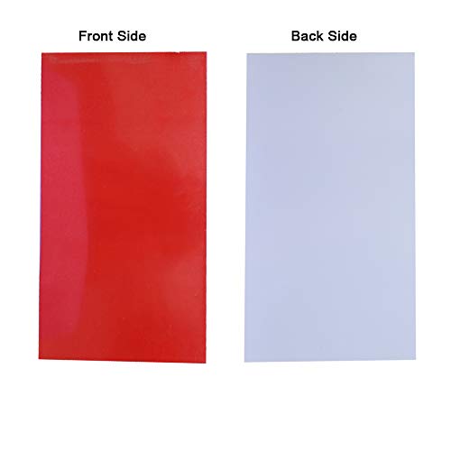 Image of Xlnt Engraving Double Color Sheet, Red /Bright White (12 inch x 24 inch x .060 inch, 6 Pieces) for Interior Signs, Badges.