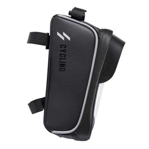 GOOHOCHY 1pc Versatile Bike Bag Transparent Phone Holder for Biking Easy Installation and Protection for Your Essentials for Cycling Adventures