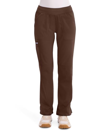 Image of Cherokee Women Scrub Pant with Straight Leg Pull-on Pant Medical Bottom with 4 Pocket & 2-Way Stretch Fabric - WW110