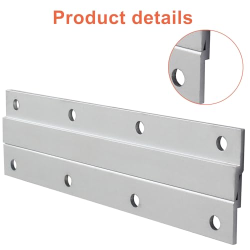 Image of Bivethoi Z Hanger French Cleat Hanger 6 Inch Z Bar Hanger Supports | Mirror, Picture, Whiteboard, Headboard, Artwork Frames Wall Mounting Brackets, 2 Pairs