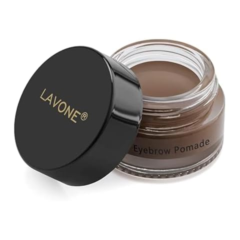 Eyebrow Pomade - Waterproof Brow Pomade for Long-lasting Results,Smudge Proof and Sweat Resistant Formula,Natural Eyebrow Makeup for All Skin Types and Tones - Dark Brown Cover