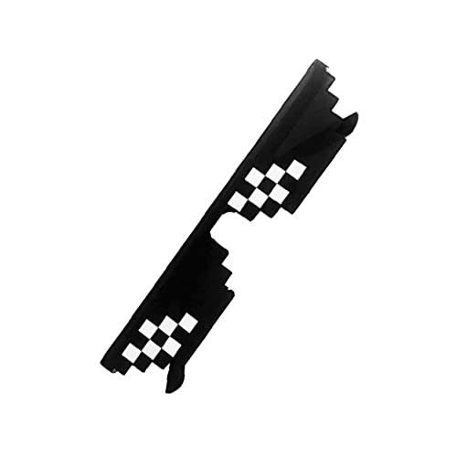 Hainice Gafas de Sol de Mosaico pixelado Fiesta Gafas Gafas de Mosaico MLG Sombras - Negro 1Pc Cover