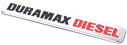 1 calcomanía Duramax Diesel Allison de repuesto para insignias Silverado 2500 3500 HD (rojo cromado)