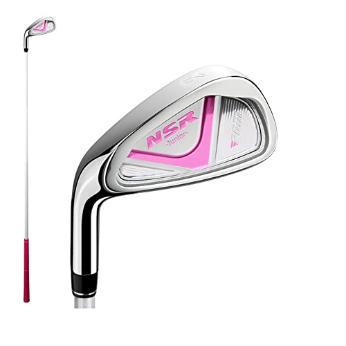 Golf Club a Mano Sinistra Set per Bambini Ragazzi Ragazze 7# 9# Ferro Leggero Grafite Albero Grafite Attrezzatura di Allenamento per Principianti con Ball Tee Outdoor Youth Sports Practice Gear