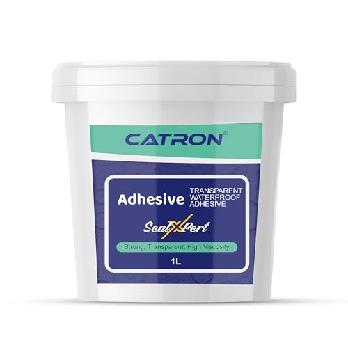 Image of Catron Transparent Waterproof Glue for Leakage, Epoxy Resin floor paint, Crack Seal Waterproofing Agent for Roof, Walls, Tiles Solution, Indoor and Outdoor Sealxpert Adhesive Sealant (1 Kg /Litre)