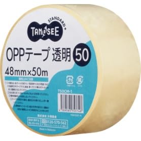 Amazon.co.jp: TANOSEE OPPテープ 透明 48mm×50m 50μm 1セット(50巻