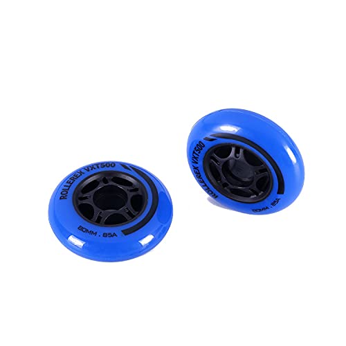 Rollerex Vxt500 Ripstik Wheels (Multiple Color Options Available) (2-Pack) - Use On Roller Blades, Ripstiks, Luggage, Baggage Or Wheelchairs (Deep Sea Blue) (80Mm) #TOP1