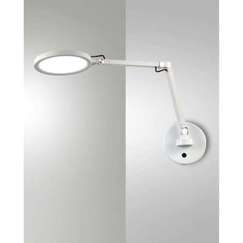 Applique murale ronde Regina aluminium éclairage LED variable de salon - 2