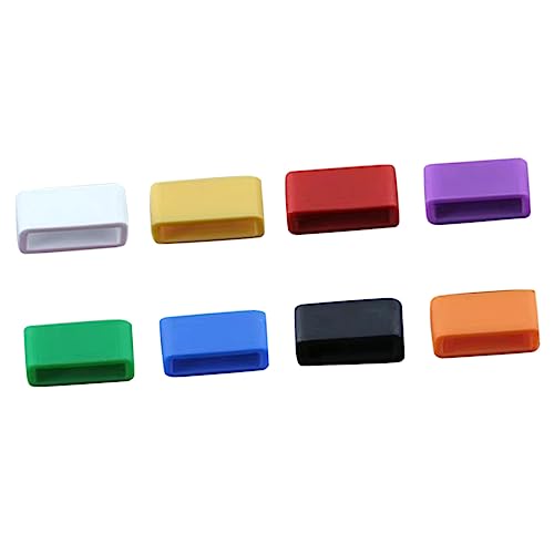 Anillos móviles jojofuny de resina negra para pulseras y conectores de sujeción 10 unidades 4
